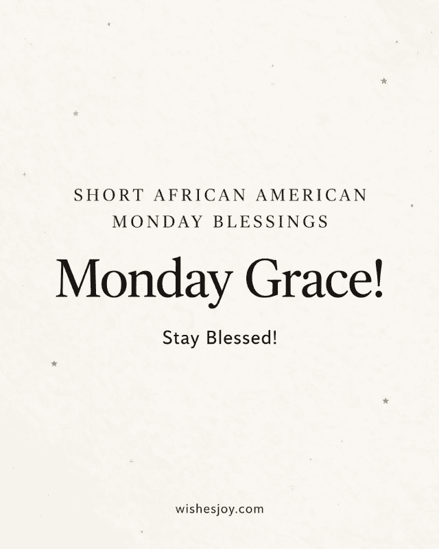 “African American Monday Blessings greeting image featuring a Black woman in profile overlooking a peaceful mountain landscape at sunrise, with warm golden sunlight and clouds. Text reads ‘African American Monday Blessings’ and offers a message of faith, strength, God’s grace, and encouragement. WishesJoy.com”“African American Monday Blessings greeting image featuring a Black woman in profile overlooking a peaceful mountain landscape at sunrise, with warm golden sunlight and clouds. Text reads ‘African American Monday Blessings’ and offers a message of faith, strength, God’s grace, and encouragement. WishesJoy.com”